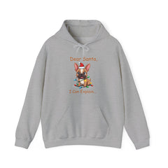 Dear Santa, I Can Explain Frenchie Christmas Hoodie