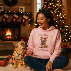 Dear Santa, I Can Explain Frenchie Christmas Hoodie
